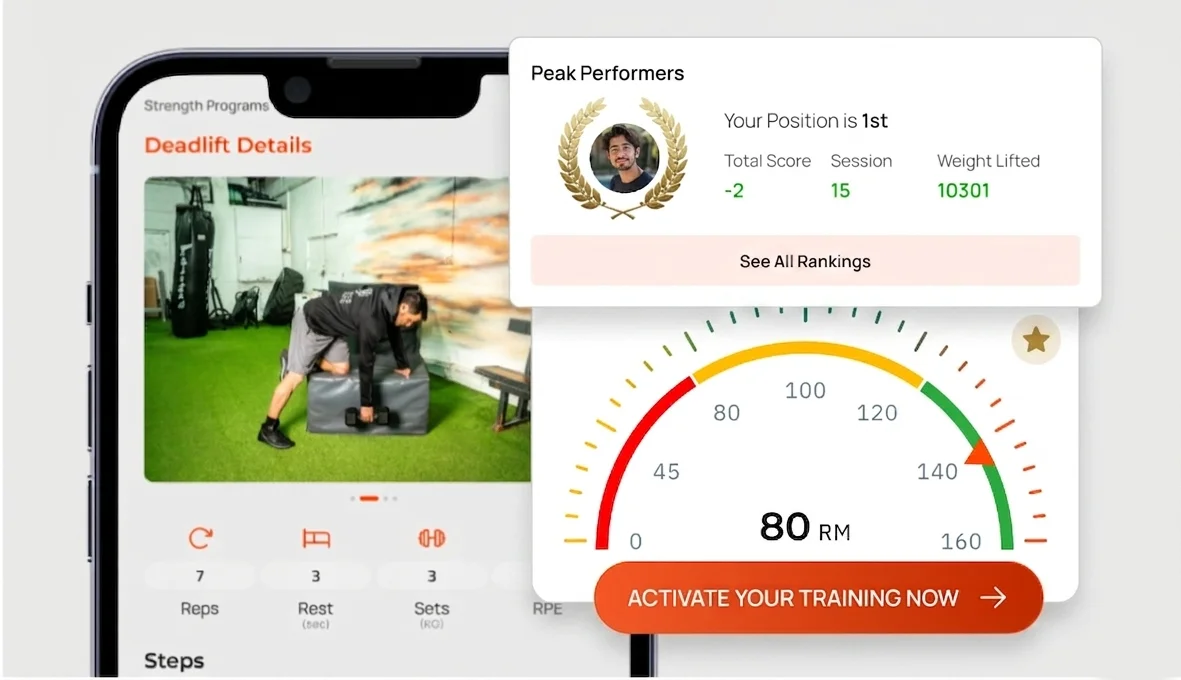 Fitness Program Interface Tablet